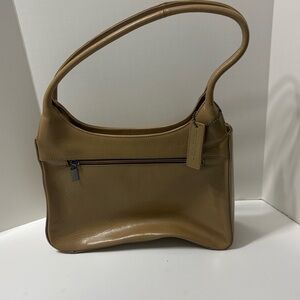 Elegant Tan Leather Shoulder Bag by Feetfirst